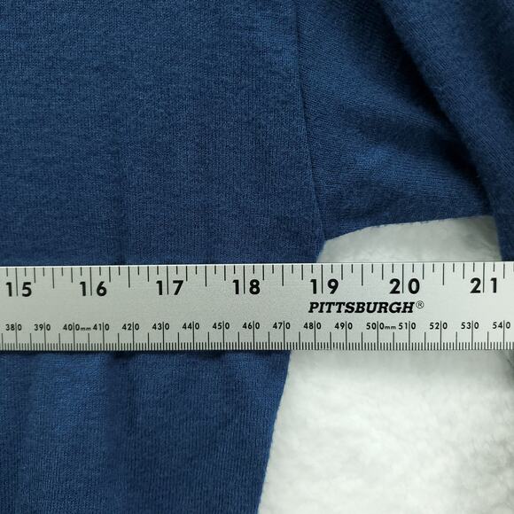 Spiritual Gangster Women's Navy Embroidered Rainbow Savasana Pullover Sweater M - Picture 9 of 11